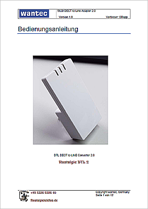 Handbuch DECT to Line Adapter